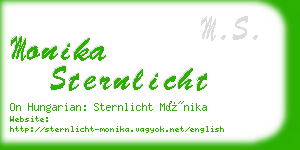 monika sternlicht business card